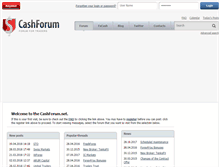 Tablet Screenshot of cashforum.net